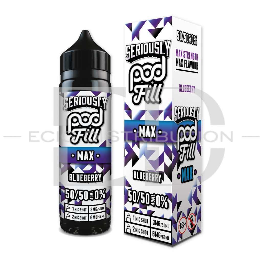 Doozy Seriously Pod Fill Max 60ML 50/50 - Blueberry