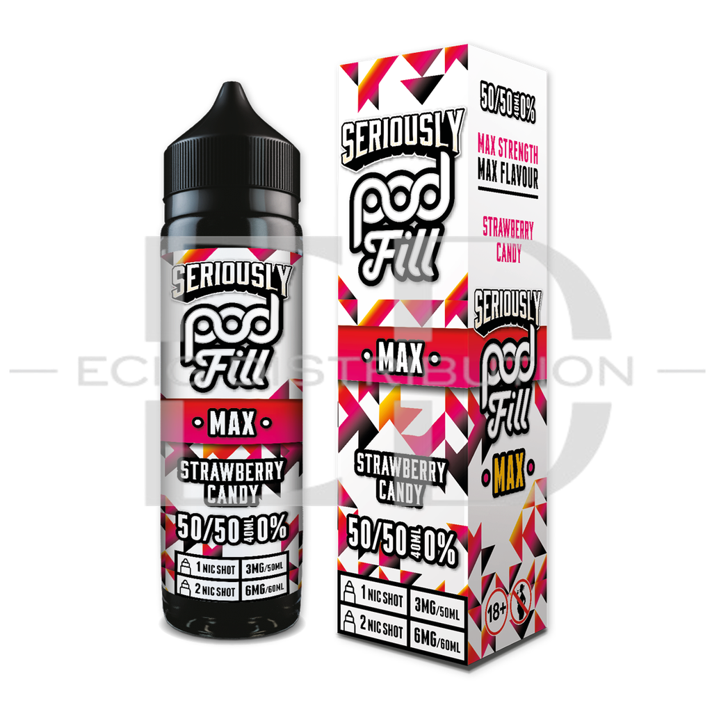 Doozy Seriously Pod Fill Max 60ML 50/50 - Strawberry Candy
