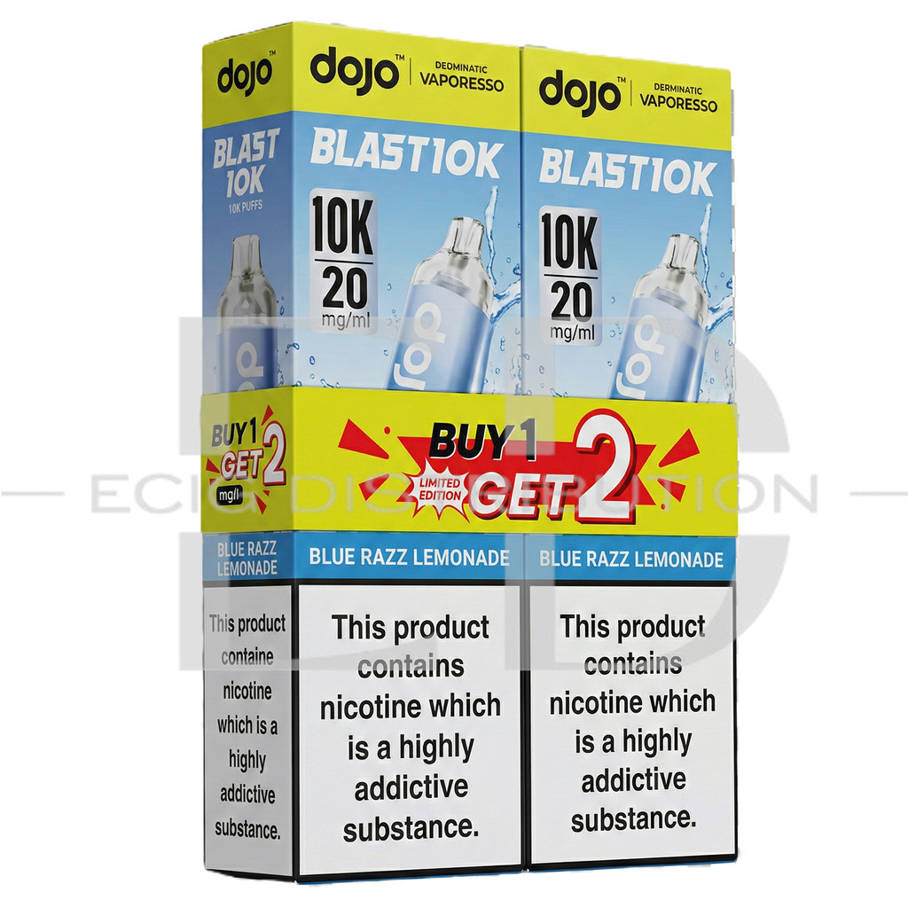 Vaporesso Dojo Blast 10K Pod Kit Bundle - Blue Razz Lemonade 20MG 