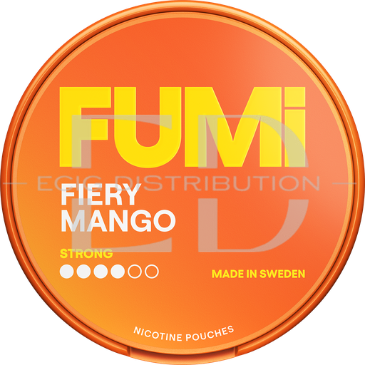 [FUMSNIP-FM8MG] Fumi Strong Nicotine Pouches - Fiery Mango 8MG