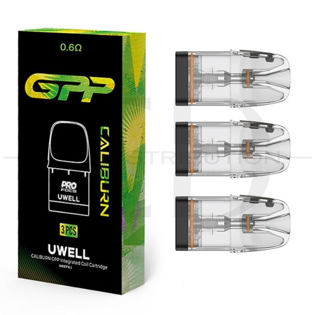 Uwell Caliburn GPP Coil Cartridge Side Refill 3Pcs/Pack - 0.6 Ohm XL