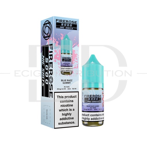 [FIRNSA-BRG20MG] Firerose Nic Salts - Blue Razz Gummy 20MG