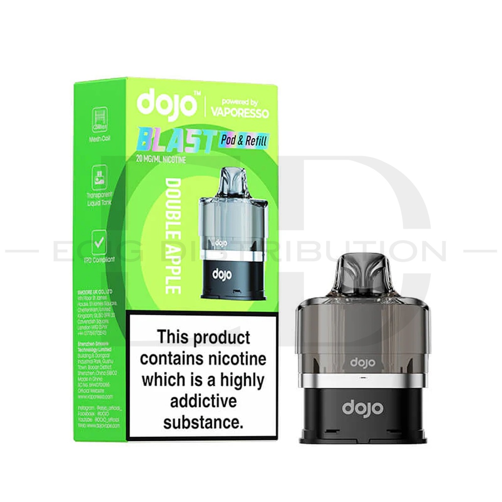 Vaporesso Dojo Blast 6000 Refillable Pod - Double Apple 20MG