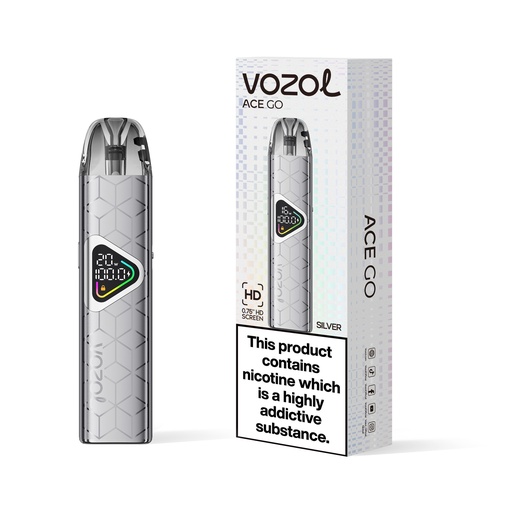 [VOZAGOPK-S] Vozol Ace Go Pod Kit - Silver