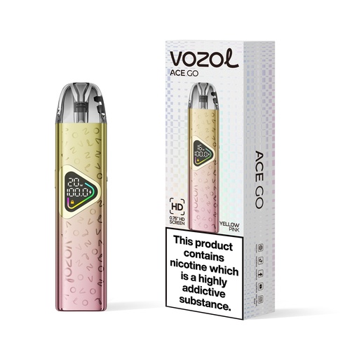 [VOZAGOPK-YP] Vozol Ace Go Pod Kit - Yellow Pink