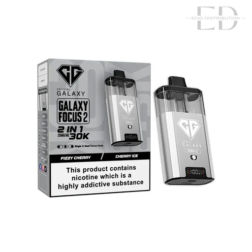 [CRYGFO230KPK-FCCI20MG] Crystal Galaxy Focus 2 30K Pod Kit - Fizzy Cherry / Cherry Ice 20MG