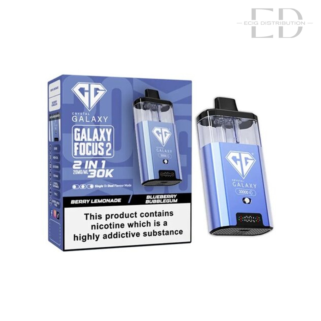 Crystal Galaxy Focus 2 30K Pod Kit - Berry Lemonade / Blueberry Bubblegum 20MG