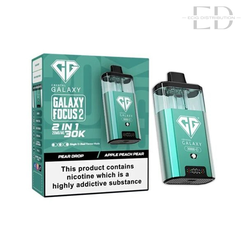 Crystal Galaxy Focus 2 30K Pod Kit - Pear Drop / Apple Peach Pear 20MG