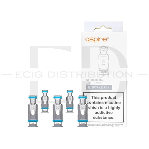 [ASPAMEC5Pcs/Pack-0.6OHM] Aspire AF Meshed Coil 5Pcs/Pack - 0.6 Ohm