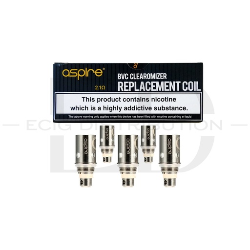 [ASPBCLRAC5Pcs/Pack-2.1OHM] Aspire BVC Clearomizer Replacement Atomizer Coil 5Pcs/Pack - 2.1 Ohm