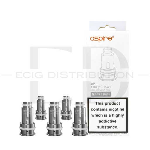 [ASPBREC5Pcs/Pack-1.0OHM] Aspire BP Replacement Coil 5Pcs/Pack - 1.0 Ohm