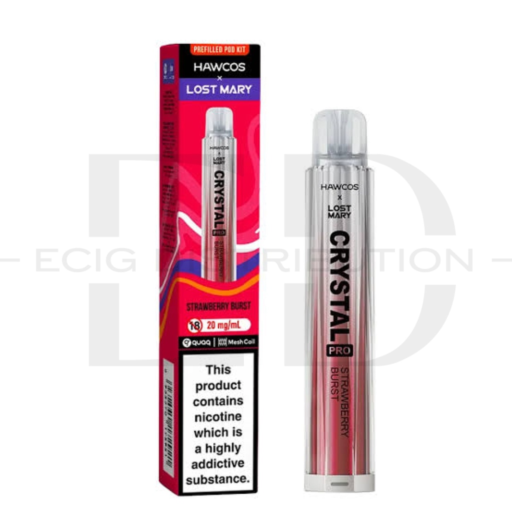 Lost Mary Hawcos Crystal Pro Pod Kit - Strawberry Burst