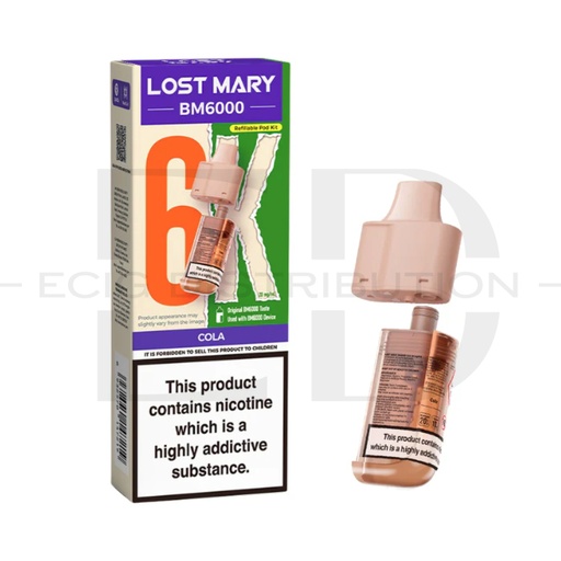 [LOSMBMRP-C] Lost Mary BM6000 Refillable Pod - Cola