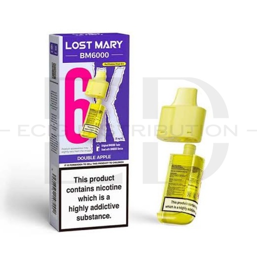 [LOSMBMRP-DA] Lost Mary BM6000 Refillable Pod - Double Apple