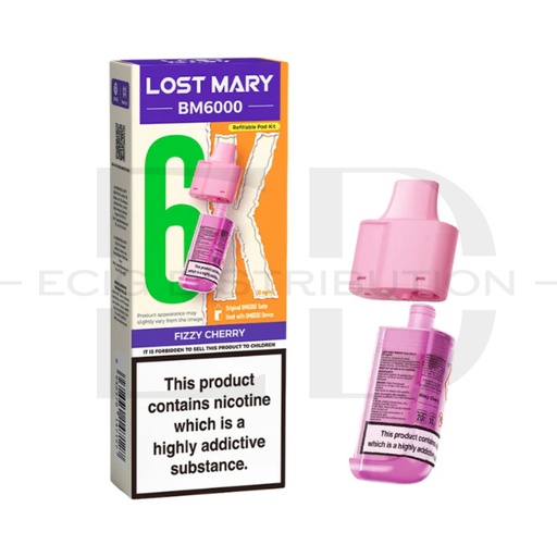 [LOSMBMRP-FC] Lost Mary BM6000 Refillable Pod - Fizzy Cherry