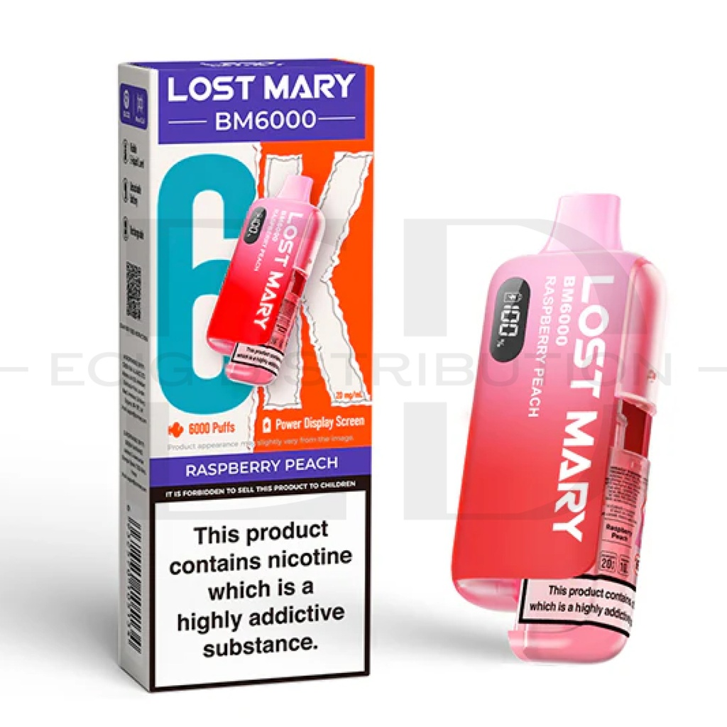 Lost Mary BM6000 Pod Kit - Raspberry Peach