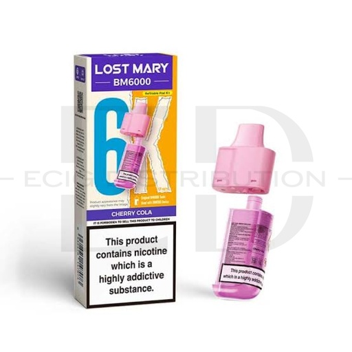 [LOSMBMRP-CC] Lost Mary BM6000 Refillable Pod - Cherry Cola