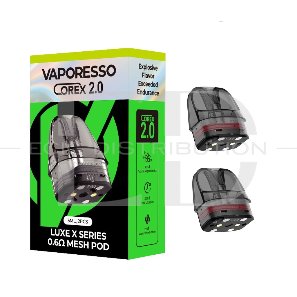 Vaporesso Luxe X Series Mesh Refillable Pod 2Pcs/Pack - 0.6 Ohm