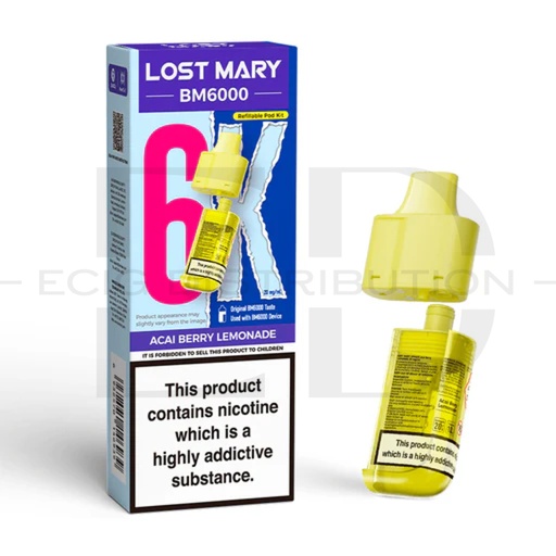 [LOSMBMRP-ABL] Lost Mary BM6000 Refillable Pod - Acai Berry Lemonade