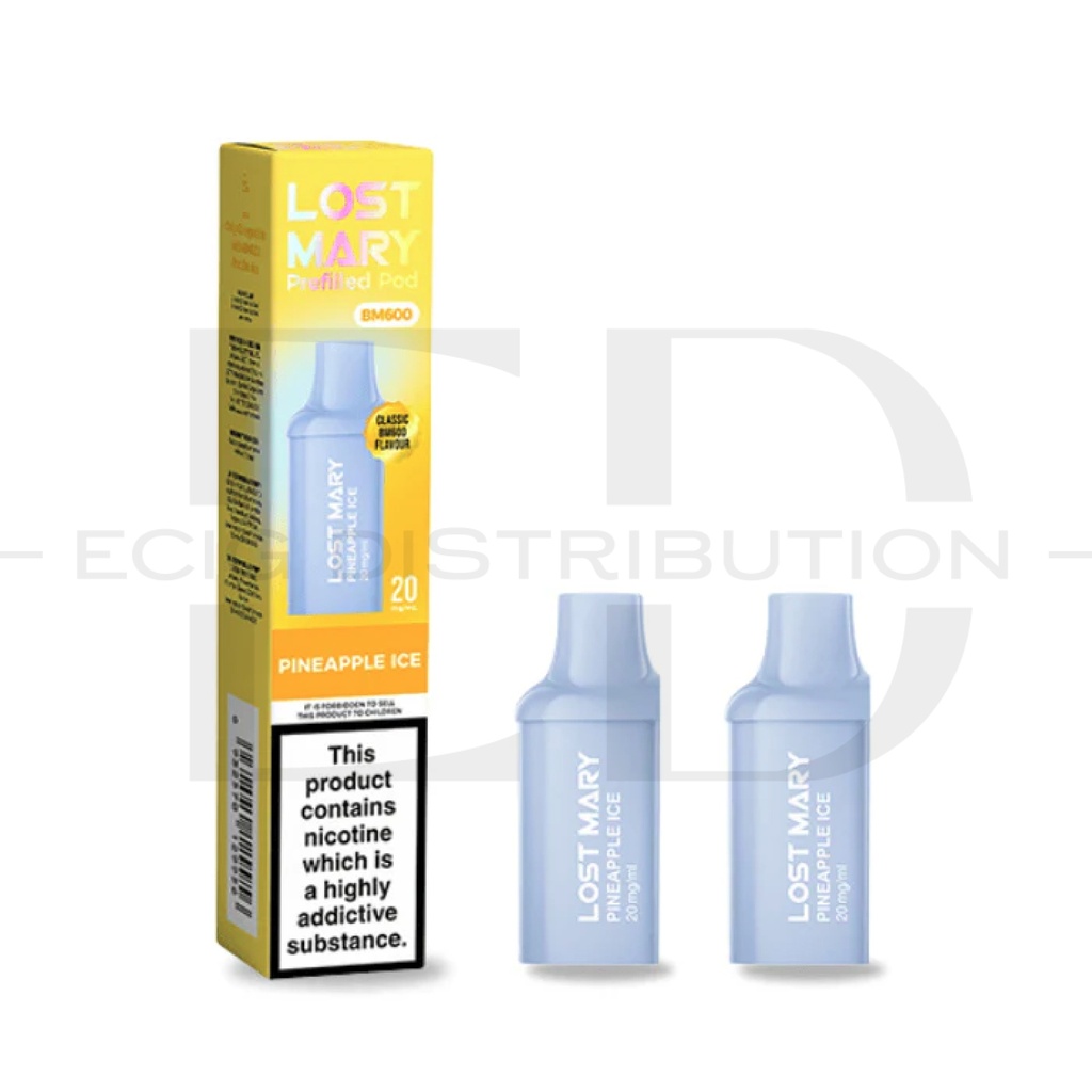Lost Mary BM600 Refillable Pod 2Pcs/Pack - Pineapple Ice