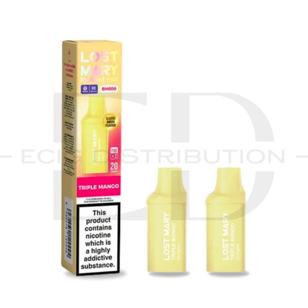 Lost Mary BM600 Refillable Pod 2Pcs/Pack - Triple Mango