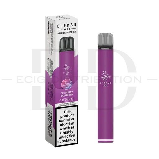 [ELF600POK-BR] Elfbar 600 Pod Kit - Blueberry Raspberry