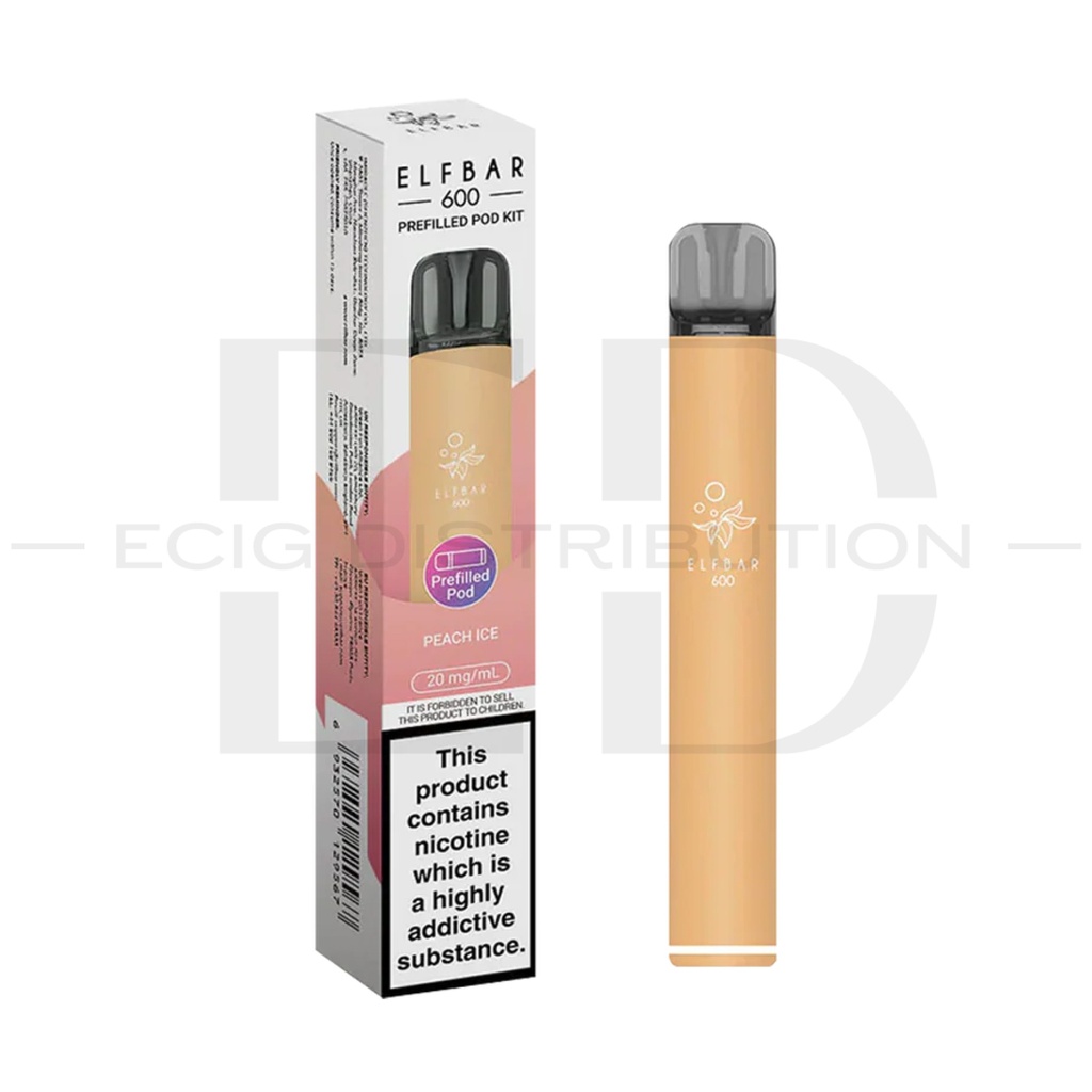 Elfbar 600 Pod Kit - Peach Ice