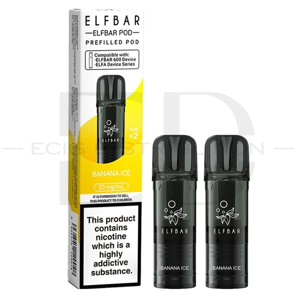 Elfbar 600 Refillable Pod 2Pcs/Pack - Banana Ice